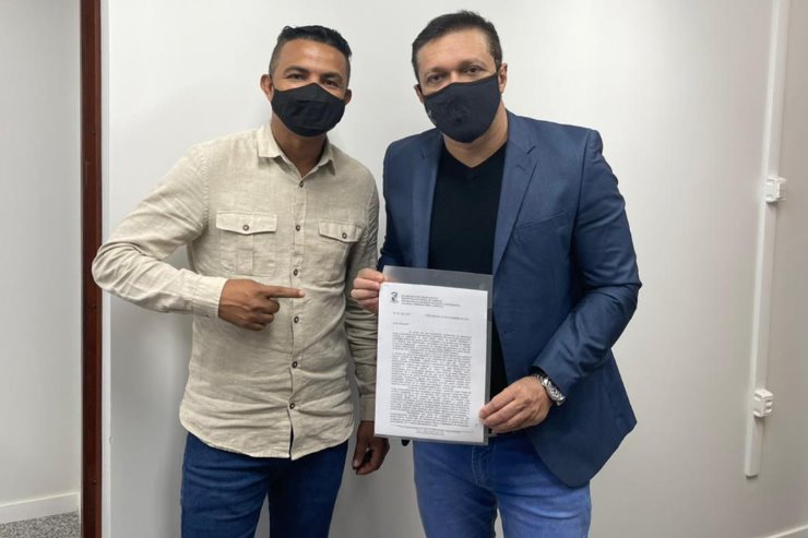 Imagem: Vereador Wilson Bixiga e Deputado Lucas de Lima